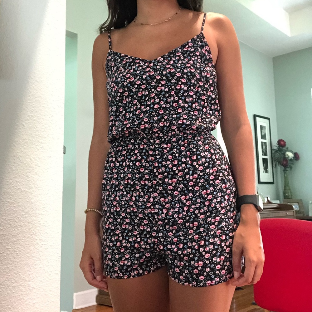 Summer floral romper